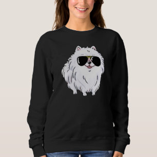 Cute White Pommern med glasögon av Awsome T Shirt