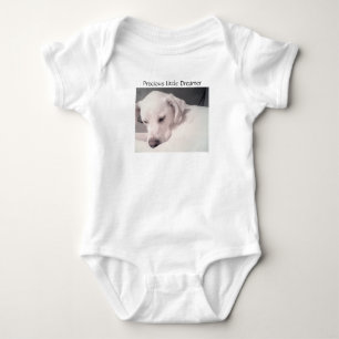 Cute White Puppy Hund Sleeping Peacely Baby Body T Shirt