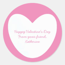 Cute white rosa eart classroom Valentine Day