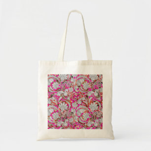 Cute white rosa paisley mönster tygkasse