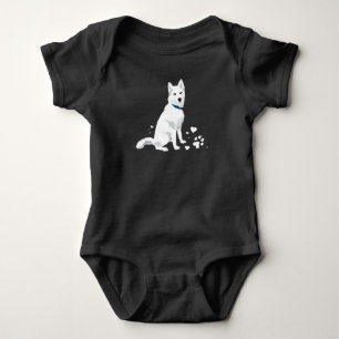 Cute White Siberian husky - Sötvit Snö Hund T Shirt