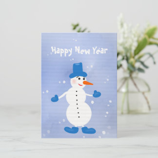 Cute white snögubbe