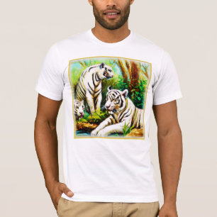 Cute White Tigers in the Jungle. Köp nu T Shirt