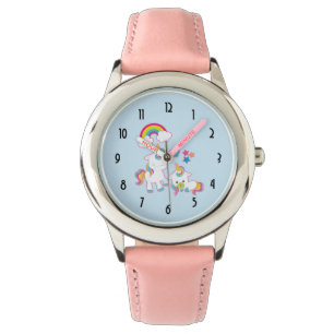 Cute White Unicorns Magic Mamma & Baby Armbandsur