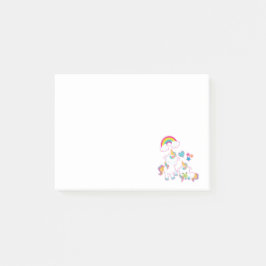 Cute White Unicorns Magic Mamma & Baby Post-it Block