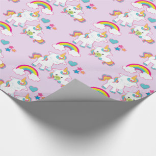 Cute White Unicorns Magic Mamma & Baby Presentpapper