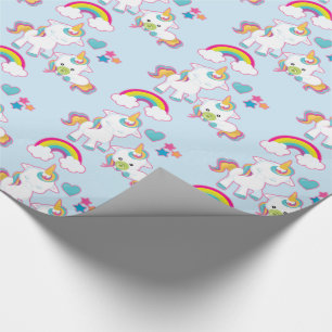 Cute White Unicorns Magic Mamma & Baby Presentpapper