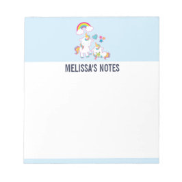 Cute White Unicorns Magic Mor & Baby Anteckningsblock