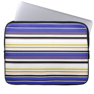 Cute white violet rand laptop fodral