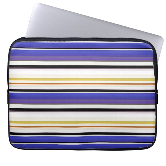 Cute white violet rand laptop fodral (Framsidan)