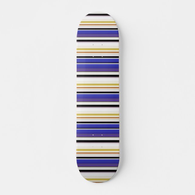 Cute white violet rand mini skateboard bräda 18,5 cm (Framsida)