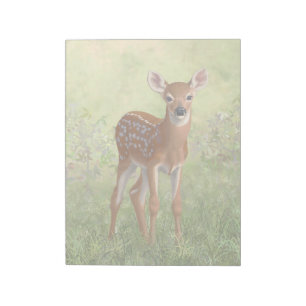 Cute Whitetail Fawn Anteckningsblock