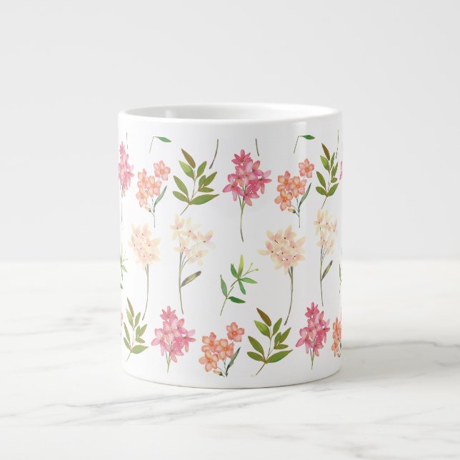 Cute Wildblommor Jumbo Mugg (Framsidan)