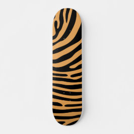 Cute Wildlife Bengal Tiger Animal Print Mönster Mini Skateboard Bräda 18,5 Cm