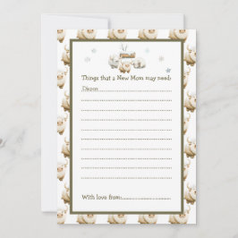 Cute Winter Arctic Cow Baby Shower Inbjudningar