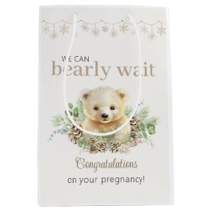 Cute Winter Baby Shower Vi kan avvakta