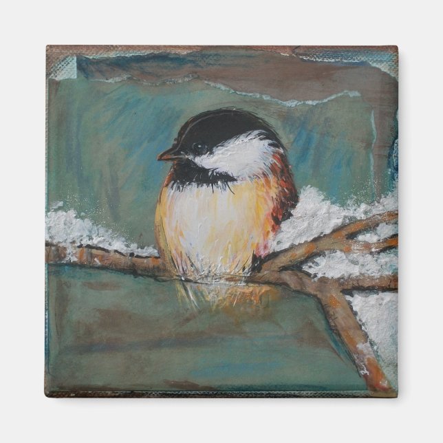 Cute Winter Black CKontrolladee Art Magnet (Framsidan)