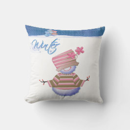 Cute Winter Blues Kudde