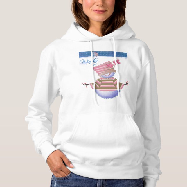 Cute Winter Blues T Shirt (Framsida)