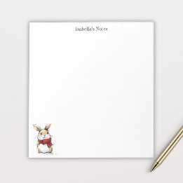 Cute Winter Bunny Sketch Illustration Anteckningsblock