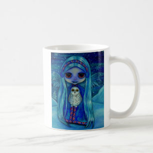 Cute Winter Fairy Girl Doll Ear Muffs Snowy Uggla Kaffemugg