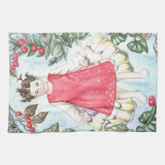 Cute Winter Fairy Kitchen Towel Kökshandduk