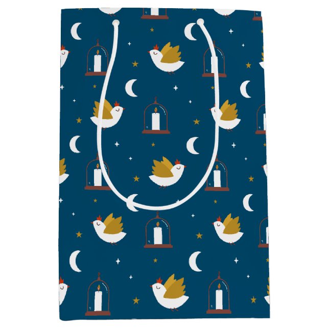 Cute Winter Helgdag Dove & Lantern Blue (Framsidan)