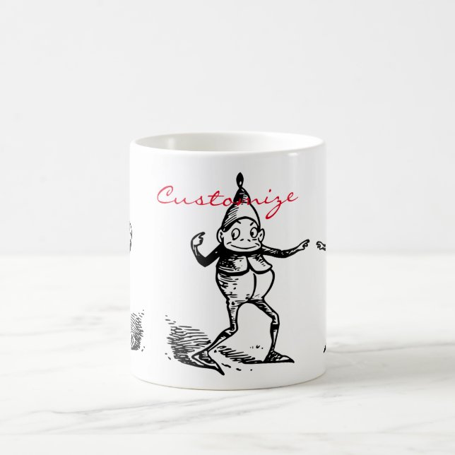 Cute Winter Helgdag Elf Gnome Thunder_Cove Kaffemugg (Center)