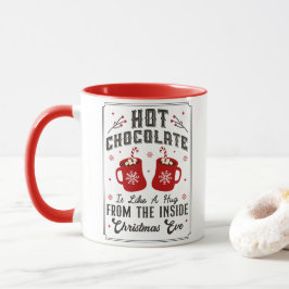 Cute Winter Hett Chocolate God jul Helgdagars Mugg