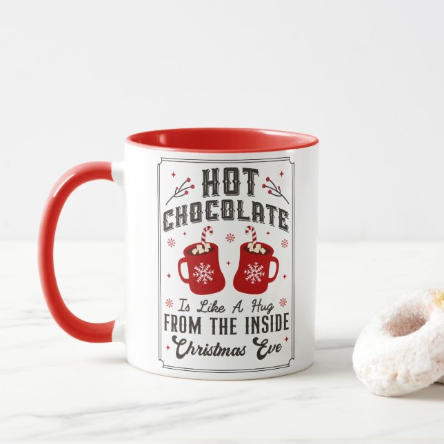 Cute Winter Hett Chocolate God jul Helgdagars Mugg (Med munk)