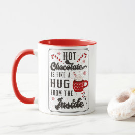 Cute Winter Hett Chocolate God jul Helgdagars Mugg