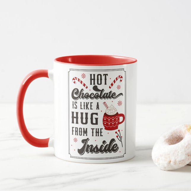 Cute Winter Hett Chocolate God jul Helgdagars Mugg (Med munk)