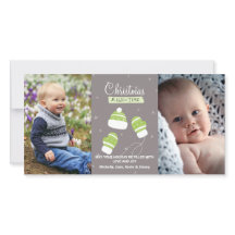 Cute Winter Mittens Anpassningsbar Photo jul Magic