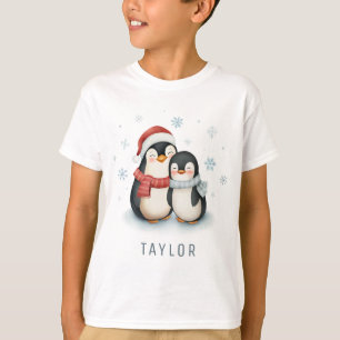 Cute Winter Theld Penguins jul T Shirt