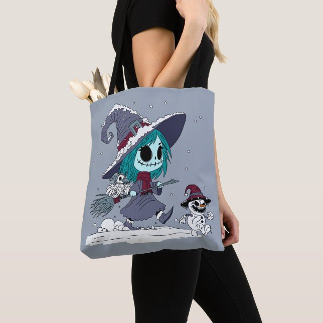 Cute Winter Witch Tygkasse (Närbild)