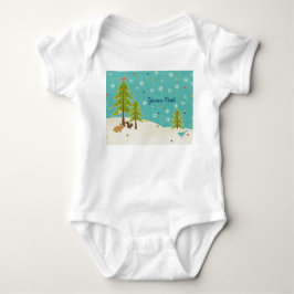 Cute Winter Wonderland Woodland Scene personlig Tröja