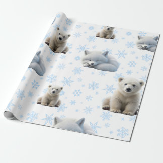 Cute Winter Wrapping Papper Presentpapper