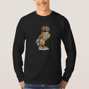 Cute Wise Uggla Älskare Wildlife Girl Woman Novelt T Shirt