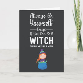 Cute Witch Cards Funny Humor Humorous Spooky Kort