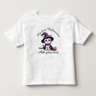 Cute Witch Cat – Kawaii Halloween Toddler Shirt T