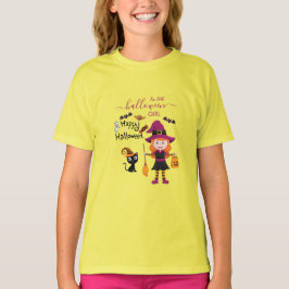 Cute Witch Costume Halloween fest För barn T Shirt