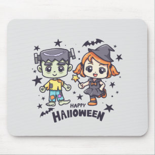 Cute Witch Girl and Mischievous Zombie Boy Musmatta