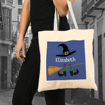 Cute Witch Hat Ben Tecknad Anpassningsbar