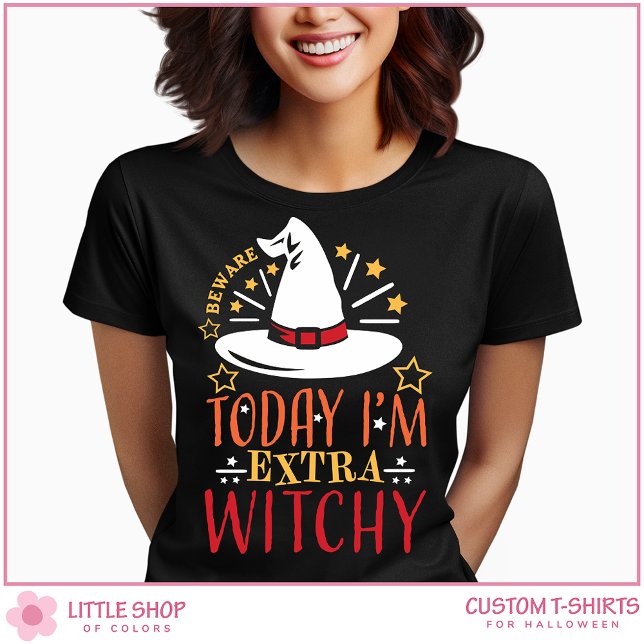 Cute Witch Hat Extra Witchy Halloween T Shirt (Skapare uppladdad)