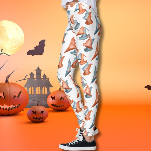 Cute Witch Hats Happy halloween Leggings (Skapare uppladdad)