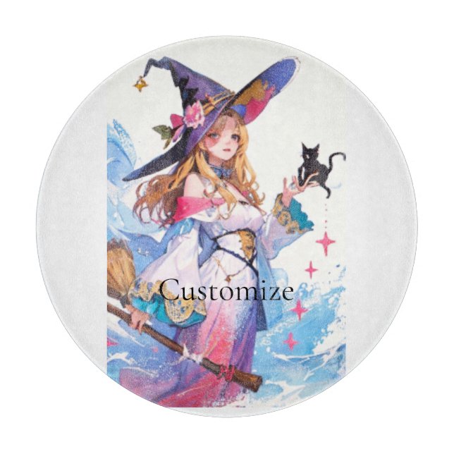 Cute Witch Holding Black Cat Thunder_Cove (Framsidan)