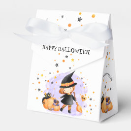Cute Witch Kids Halloween Tält Favoritbox Presentaskar