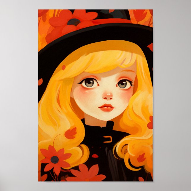 Cute Witch Poster (Framsidan)