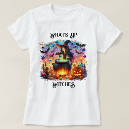 Cute Witch Stirring Cauldron T Shirt