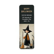 Cute Witch Whimsical Halloween Returadress